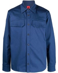 Chemise à manches longues bleu marine Ferrari