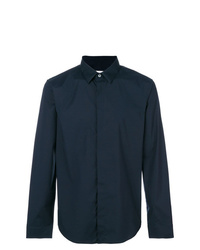 Chemise à manches longues bleu marine Jil Sander