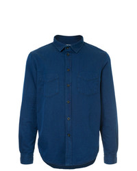 Chemise à manches longues bleu marine Kent & Curwen