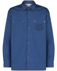 Chemise à manches longues bleu marine Kenzo