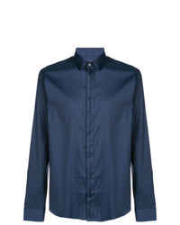 Chemise à manches longues bleu marine Les Hommes Urban