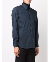 Chemise à manches longues bleu marine Billionaire