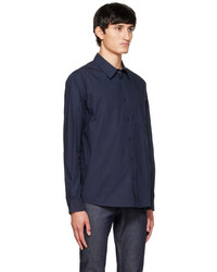 Chemise à manches longues bleu marine A.P.C.