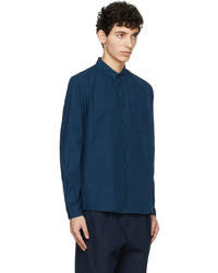 Chemise à manches longues bleu marine A.P.C.