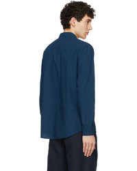 Chemise à manches longues bleu marine A.P.C.