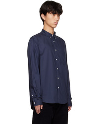 Chemise à manches longues bleu marine A.P.C.