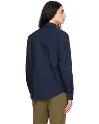 Chemise à manches longues bleu marine Hugo