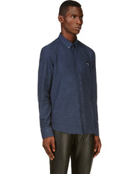 Chemise à manches longues bleu marine Kenzo