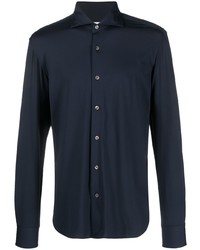 Chemise à manches longues bleu marine Orian