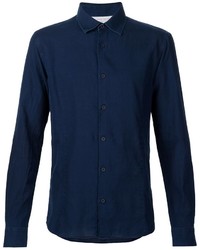 Chemise à manches longues bleu marine Orlebar Brown