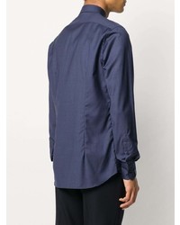 Chemise à manches longues bleu marine Xacus