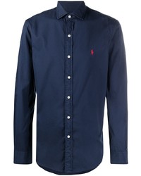 Chemise à manches longues bleu marine Polo Ralph Lauren