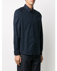 Chemise à manches longues bleu marine PS Paul Smith