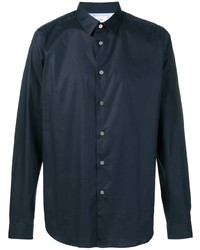 Chemise à manches longues bleu marine PS Paul Smith