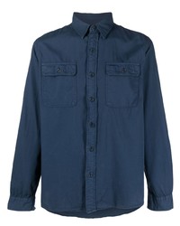 Chemise à manches longues bleu marine Ralph Lauren RRL