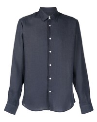 Chemise à manches longues bleu marine Sandro