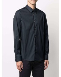 Chemise à manches longues bleu marine Paul Smith