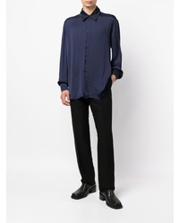 Chemise à manches longues bleu marine Atu Body Couture