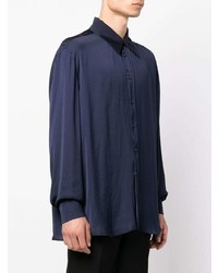 Chemise à manches longues bleu marine Atu Body Couture