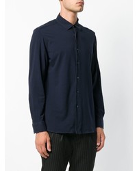 Chemise à manches longues bleu marine Fay