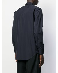 Chemise à manches longues bleu marine Jil Sander