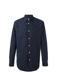 Chemise à manches longues bleu marine Vivienne Westwood MAN