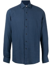 Chemise à manches longues bleu marine Xacus