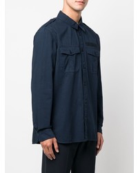 Chemise à manches longues bleu marine Zadig & Voltaire