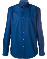 Chemise à manches longues bleue BOSS HUGO BOSS