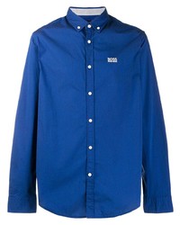 Chemise à manches longues bleue BOSS HUGO BOSS