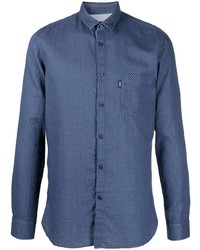 Chemise à manches longues bleue BOSS HUGO BOSS