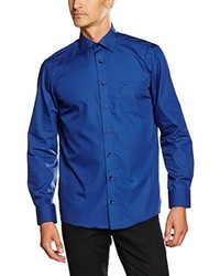 Chemise à manches longues bleue Casamoda