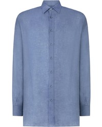 Chemise à manches longues bleue Dolce & Gabbana