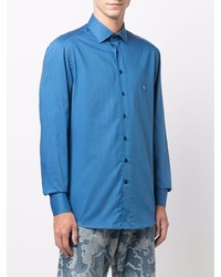 Chemise à manches longues bleue Etro