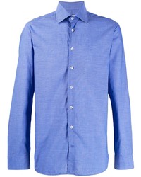 Chemise à manches longues bleue Etro