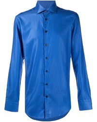 Chemise à manches longues bleue Etro