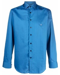 Chemise à manches longues bleue Etro