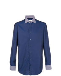 Chemise à manches longues bleue Etro