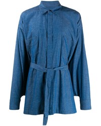 Chemise à manches longues bleue Fumito Ganryu