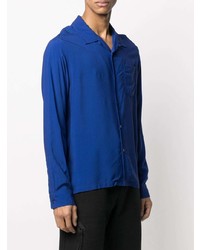 Chemise à manches longues bleue Stussy