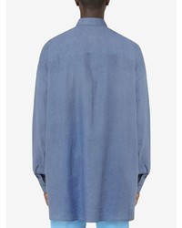 Chemise à manches longues bleue Dolce & Gabbana