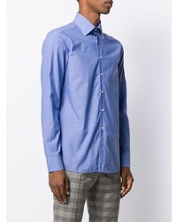 Chemise à manches longues bleue Etro