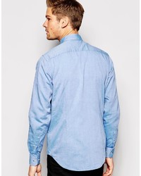 Chemise à manches longues bleue Tommy Hilfiger