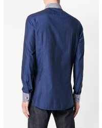 Chemise à manches longues bleue Etro