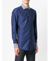 Chemise à manches longues bleue Etro