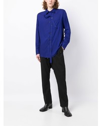 Chemise à manches longues bleue Sulvam