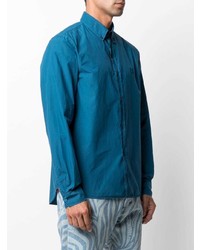 Chemise à manches longues bleue Kenzo