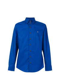 Chemise à manches longues bleue Vivienne Westwood