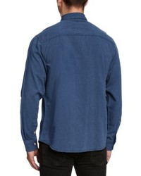 Chemise à manches longues bleue Wrangler