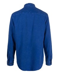 Chemise à manches longues bleue Filippa K